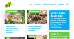 Desktop Screenshot of landschildkroeten.de