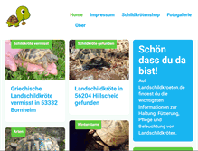 Tablet Screenshot of landschildkroeten.de